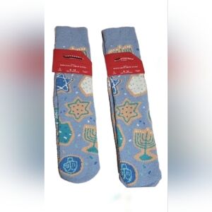 Wondershop Men's Hanukkah Cookies Cozy Crew Socks.- 2 Pairs